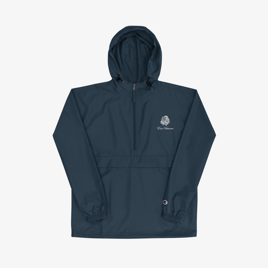 Éclat Vetement + Champion Embroidered Half-Zip Pullover - Deep Storm Blue